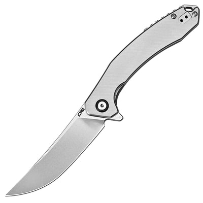 CJRB Gobi Flipper & Liner Lock Titanium Handle (3.5'' CPM S90V Stone Wash Blade) J1906G-TI (Exclusive)