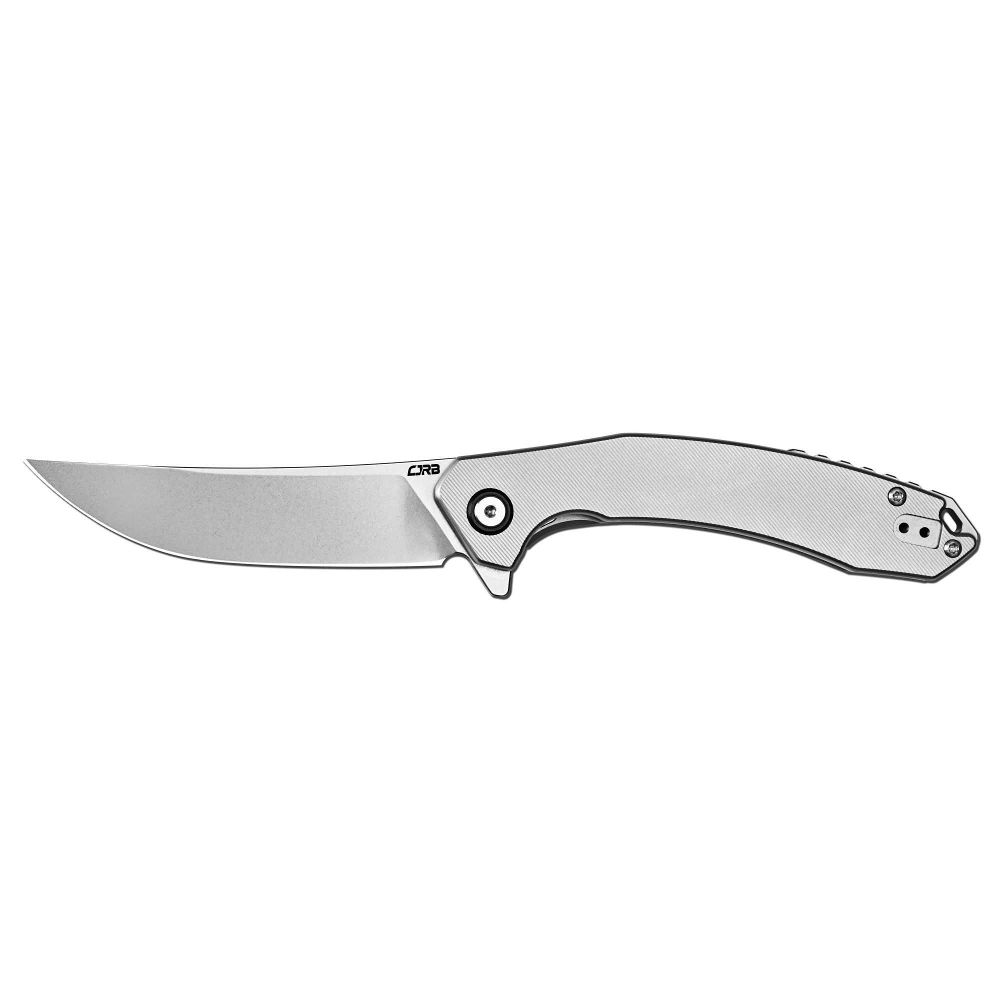 CJRB Gobi Flipper & Liner Lock Titanium Handle (3.5'' CPM S90V Stone Wash Blade) J1906G-TI (Exclusive)