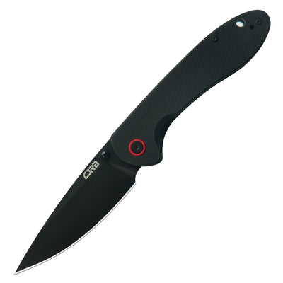 CJRB Feldspar J1912 AR-RPM9 Steel Black Pvd Coated Blade G10 Handle Folding Knives - Black (J1912-BBKF)