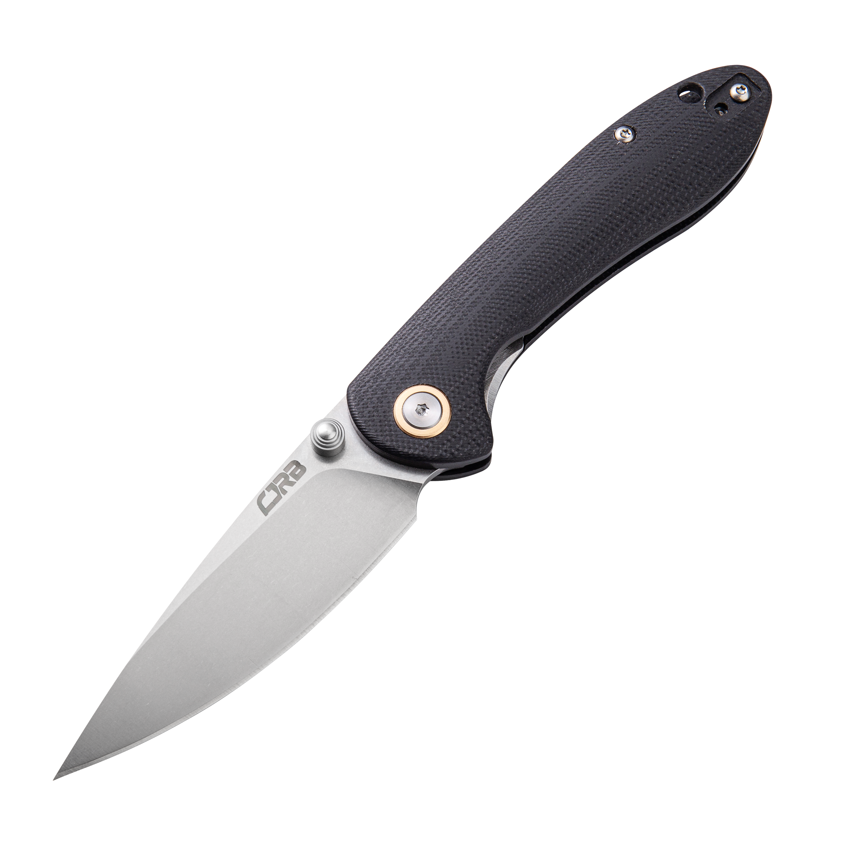 CJRB Feldspar J1912S D2 Blade G10(Contoured & Cnc Pattern Texture) Handle Folding Knives - Black (J1912S-BKC)