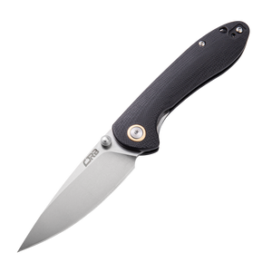 CJRB Feldspar J1912S D2 Blade G10(Contoured & Cnc Pattern Texture) Handle Folding Knives - Black (J1912S-BKC)