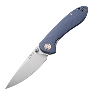 CJRB Feldspar J1912S D2 Blade G10(Contoured & Cnc Pattern Texture) Handle Folding Knives - Gray (J1912S-GYC)