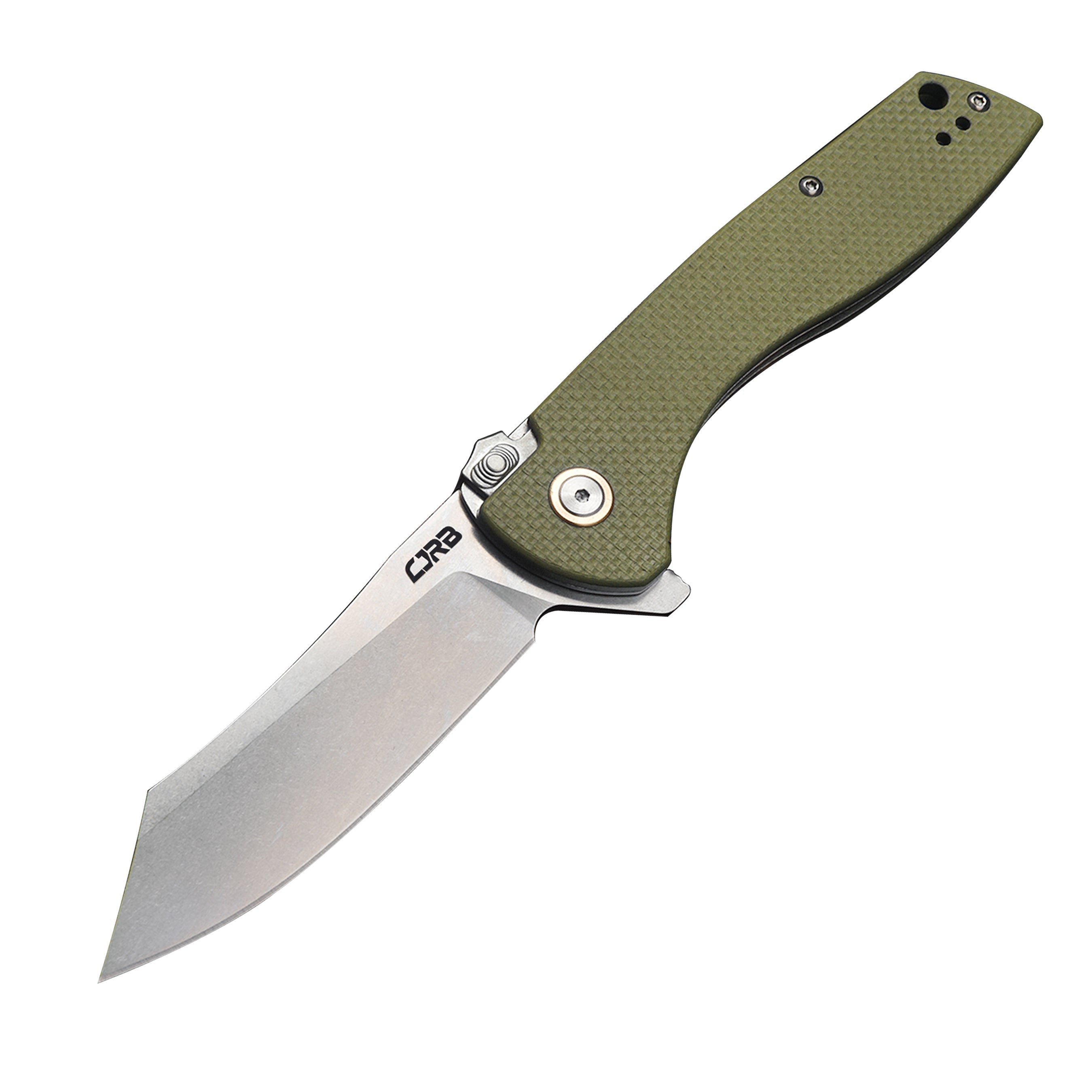 CJRB Kicker J1915 AR-RPM9 Blade G10 Handle Folding Knives - Green (J1915-GN)