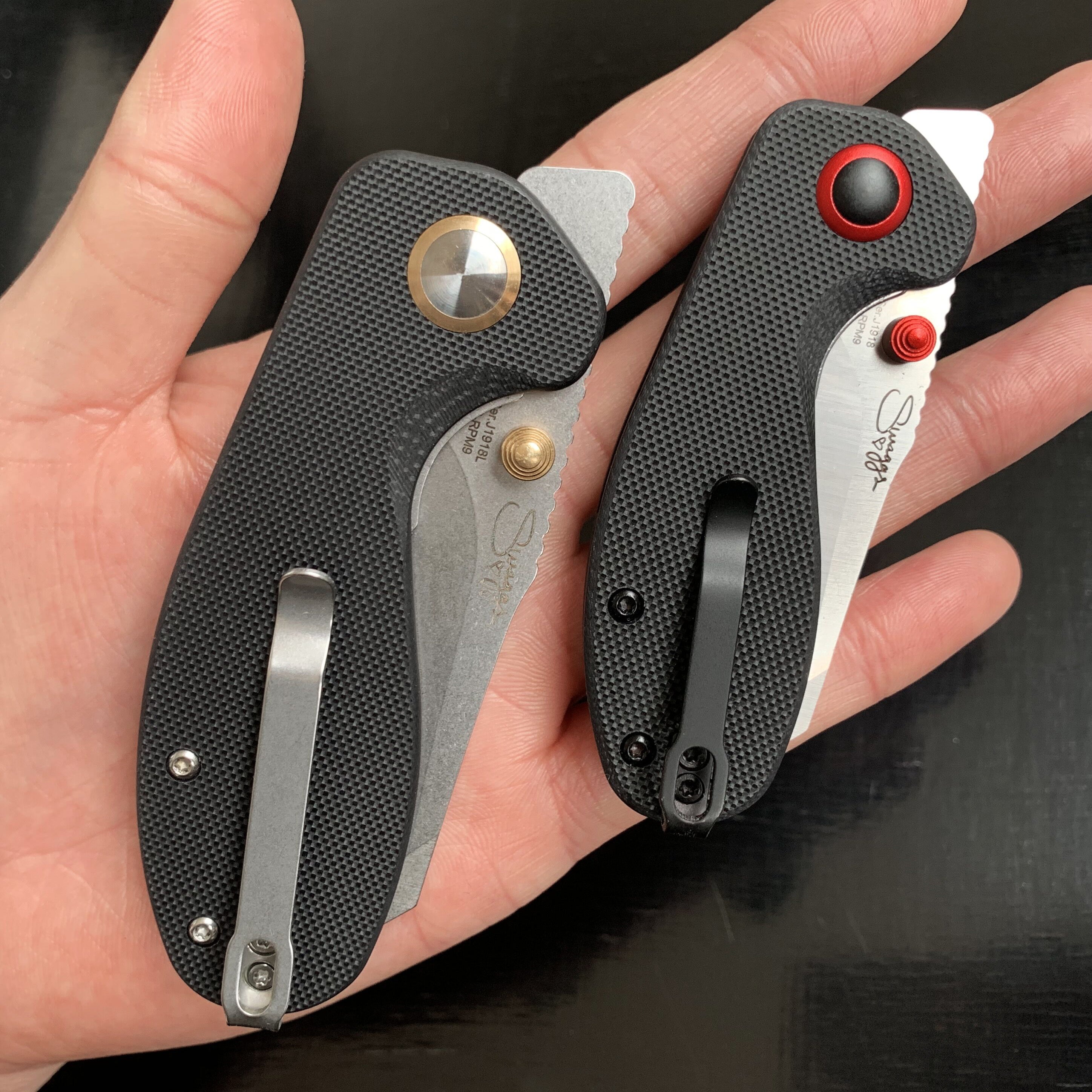 CJRB More Maileah J1918L AR-RPM9 Steel Blade Folding Knives - Green (J1918L-GN)