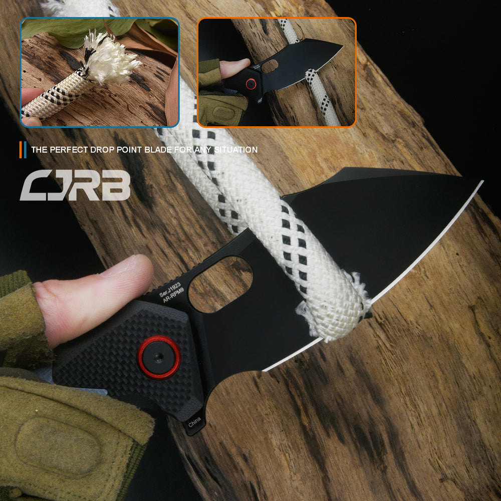 CJRB Caldera J1923 AR-RPM9 Steel Blade G10 Handle Folding Knives - Blue (J1923-BBU)