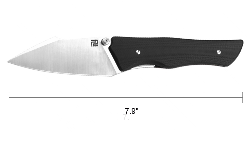 Artisan Cutlery Ahab ATZ-1851P AR-RPM9 Blade G10 Handle Folding Knives - Black (1851P-BK)