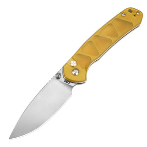 CJRB Pyrite J1925 AR-RPM9 Steel Blade Ultem Handle Folding Knives