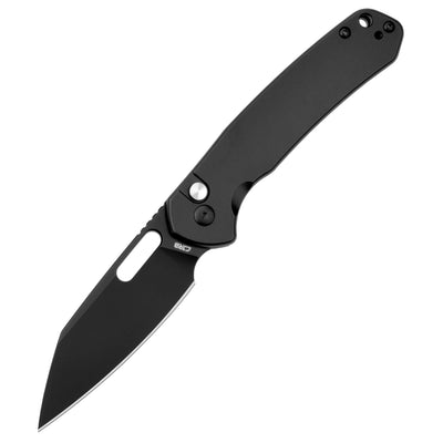 CJRB Pyrite-Alt Wharncliffe J1925A AR-RPM9 Steel Blade Steel Handle Folding Knives - STEEL(Black)