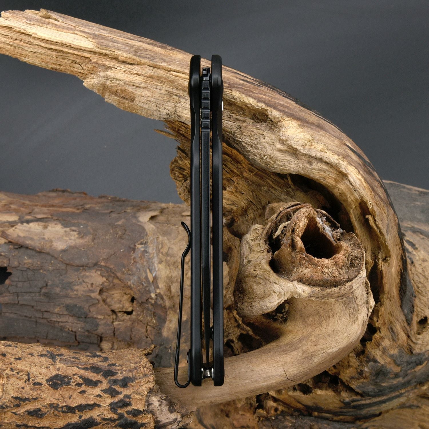 CJRB Pyrite-Alt Wharncliffe J1925A AR-RPM9 Steel Blade Steel Handle Folding Knives - STEEL(Black)