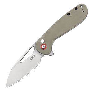 CJRB Lago J1926 AR-RPM9 Steel G10 Handle Folding Knives - Sand Polish Blade Desert G10 Handle (J1926-DE)
