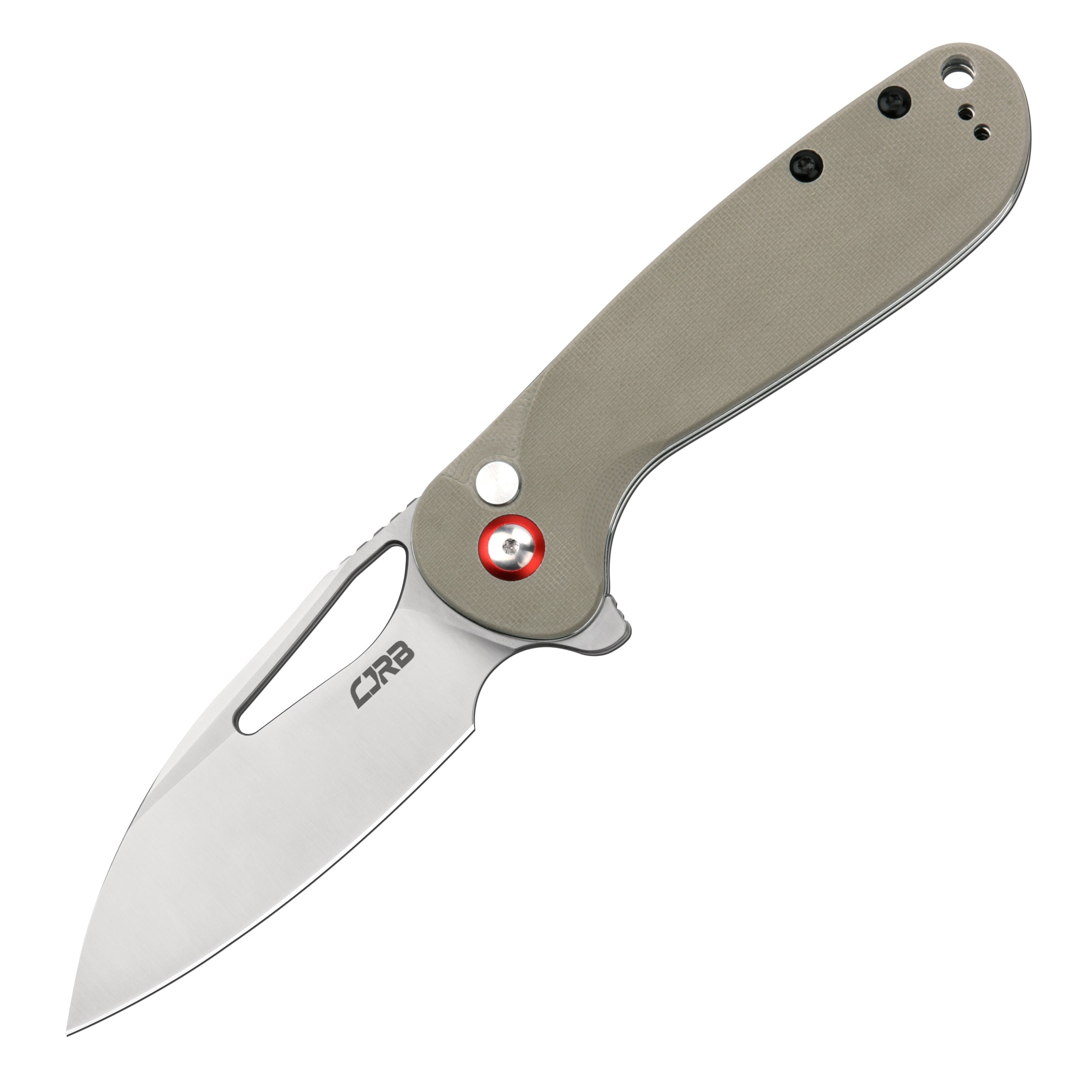CJRB Lago J1926 AR-RPM9 Steel G10 Handle Folding Knives - Sand Polish Blade Desert G10 Handle (J1926-DE)