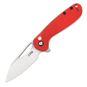 CJRB Lago J1926 AR-RPM9 Steel G10 Handle Folding Knives - Sand Polish Blade Red G10 Handle (J1926-RE)