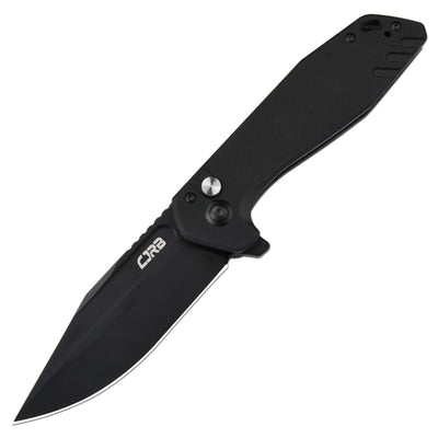 CJRB Riff J1928 AR-RPM9 Steel Blade G10 Handle Folding Knives - Black Pvd / G10 (J1928-BBK)