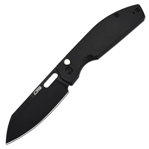 CJRB Ekko J1929 Button Lock AR-RPM9 Steel Blade Folding Knives - Black PVD Steel(Black) (J1929B-BST)