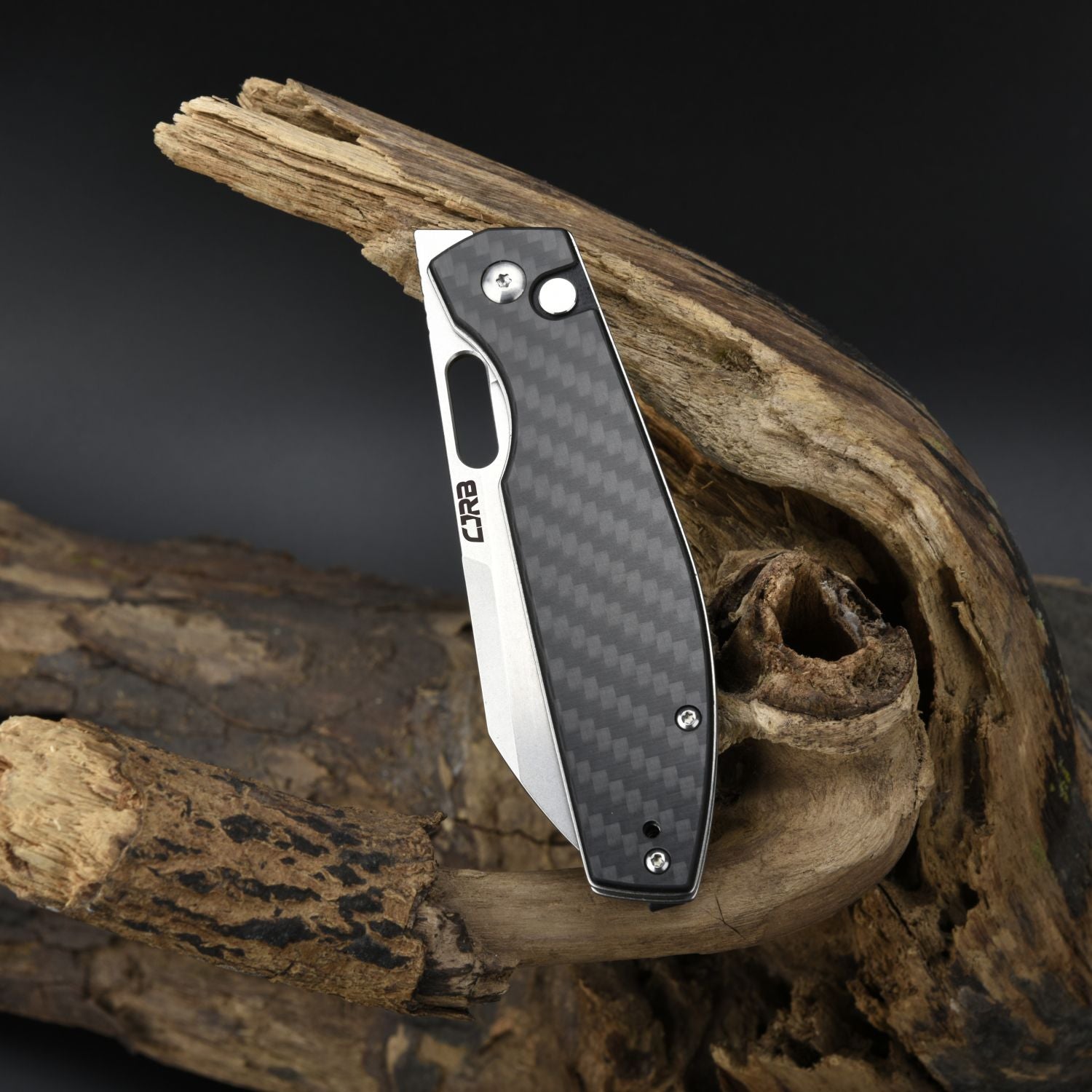 CJRB Ekko J1929 Button Lock AR-RPM9 Steel Blade Folding Knives - Carbon Fiber (J1929B-CF)