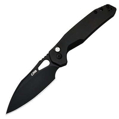 CJRB Frack J1931 AR-RPM9 Steel Blade Steel Handle Folding Knives - Black PVD (J1931-BST)