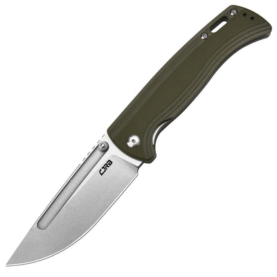 CJRB Resource J1932 AR-RPM9 Steel G10 Handle Folding Knives - Stone Wash / Green (J1932-GN)