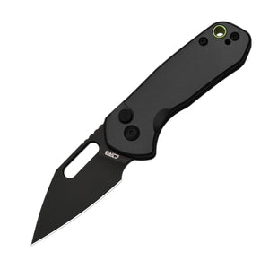 Cjrb Mini Pyrite J1933 AR-RPM9 Steel Blade Aluminium Handle Folding Knives - Black PVD / Black (J1933-BBK)