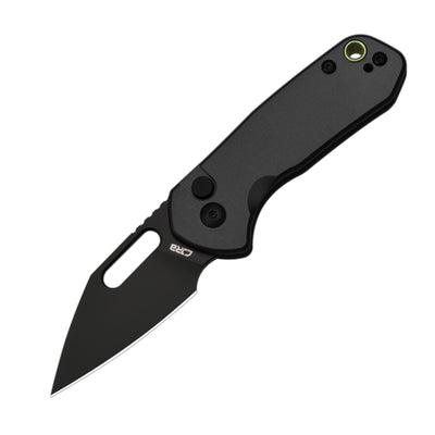Cjrb Mini Pyrite J1933 AR-RPM9 Steel Blade Aluminium Handle Folding Knives - Black PVD / Black (J1933-BBK)