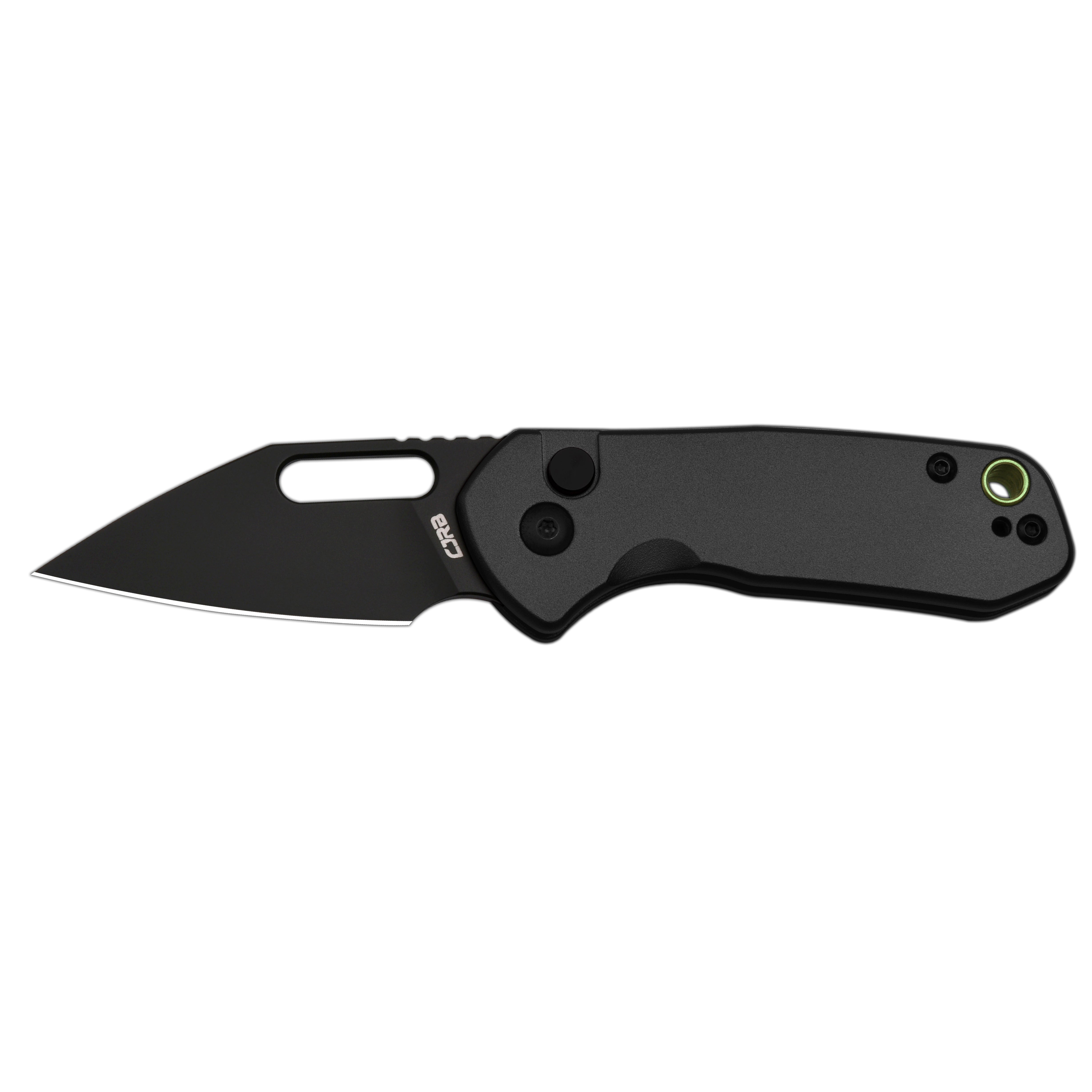 Cjrb Mini Pyrite J1933 AR-RPM9 Steel Blade Aluminium Handle Folding Knives - Black PVD / Black (J1933-BBK)