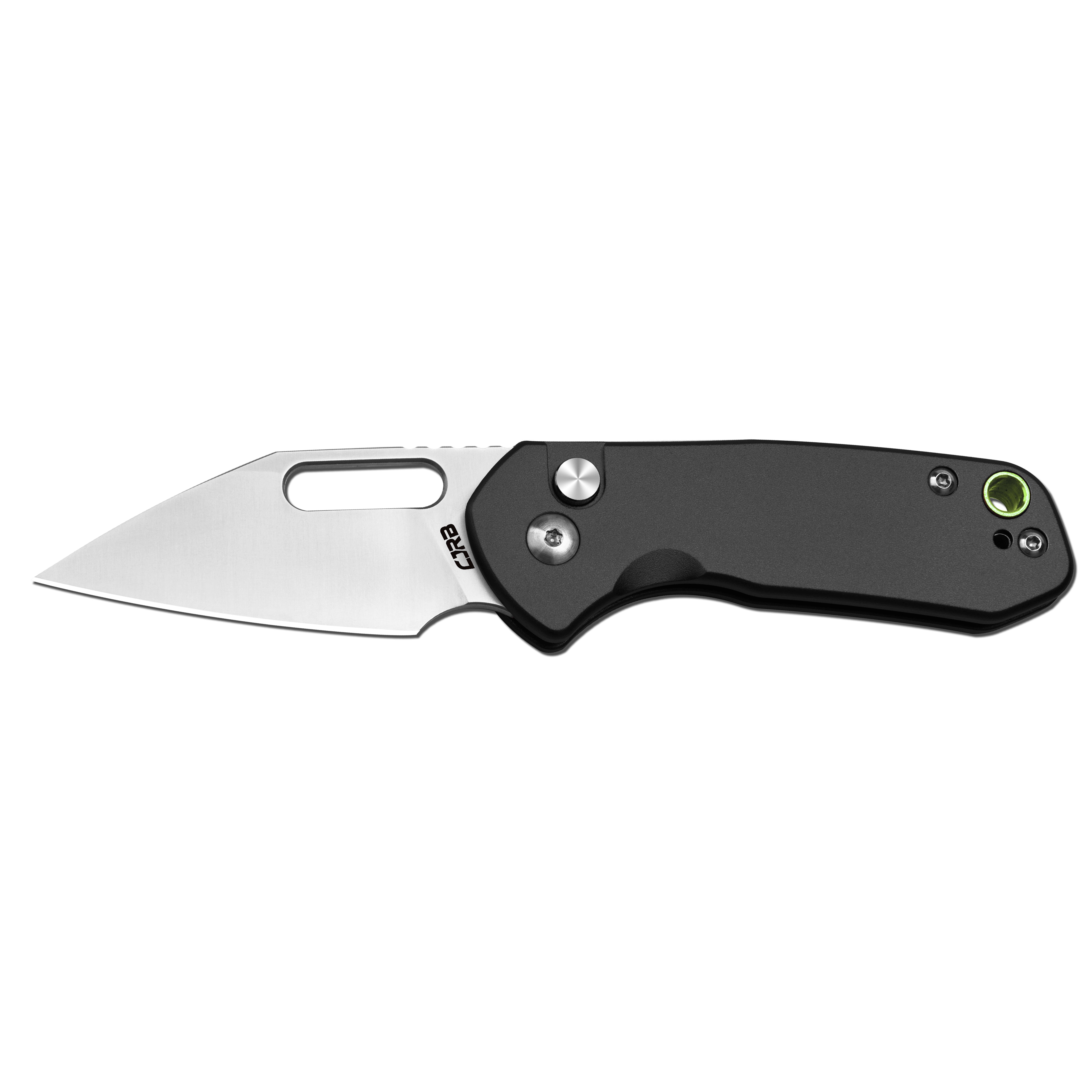 Cjrb Mini Pyrite J1933 AR-RPM9 Steel Blade Aluminium Handle Folding Knives - Sand Polish / Black (J1933-BK)