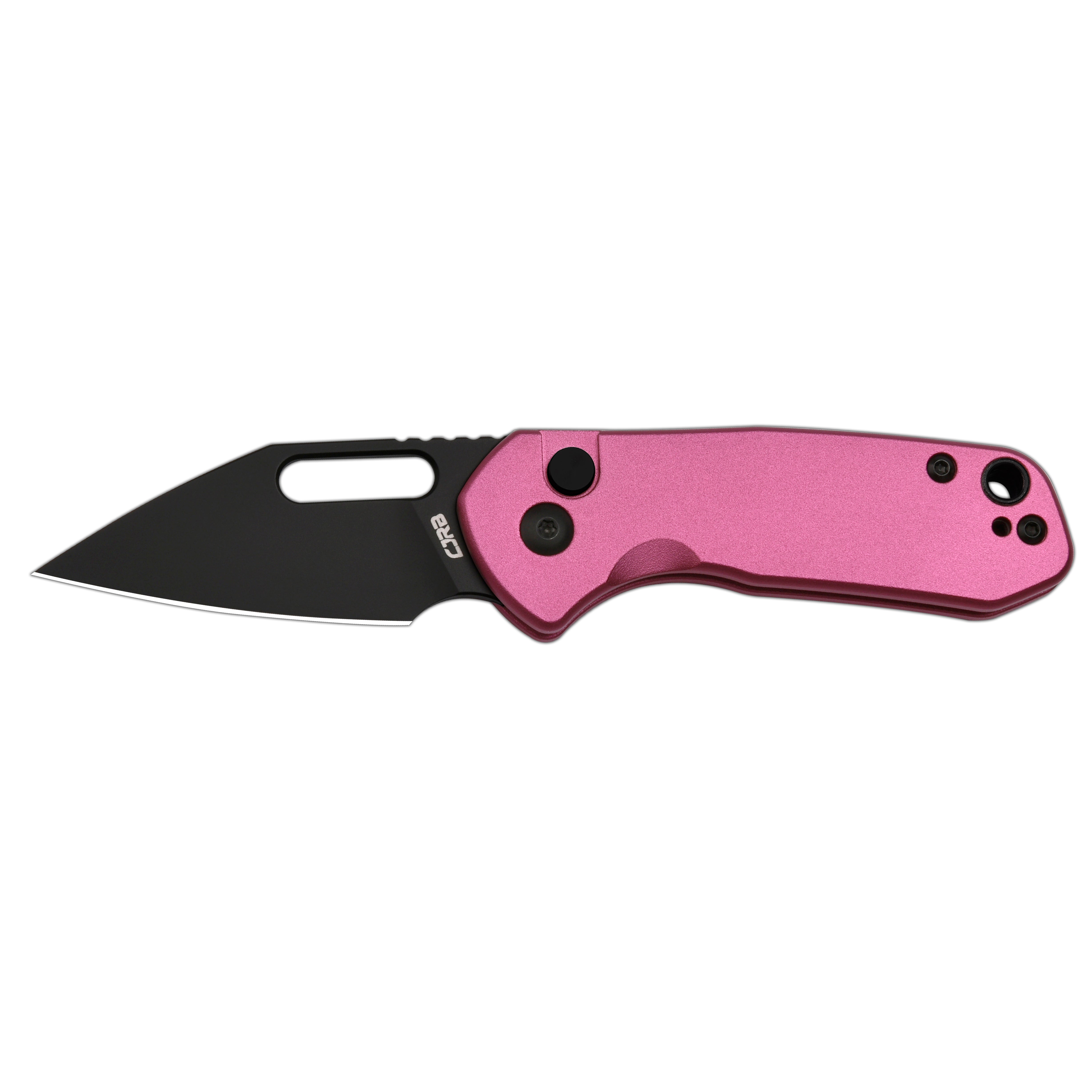Cjrb Mini Pyrite J1933 AR-RPM9 Steel Blade Aluminium Handle Folding Knives - Black PVD / Pink (J1933-BPK)
