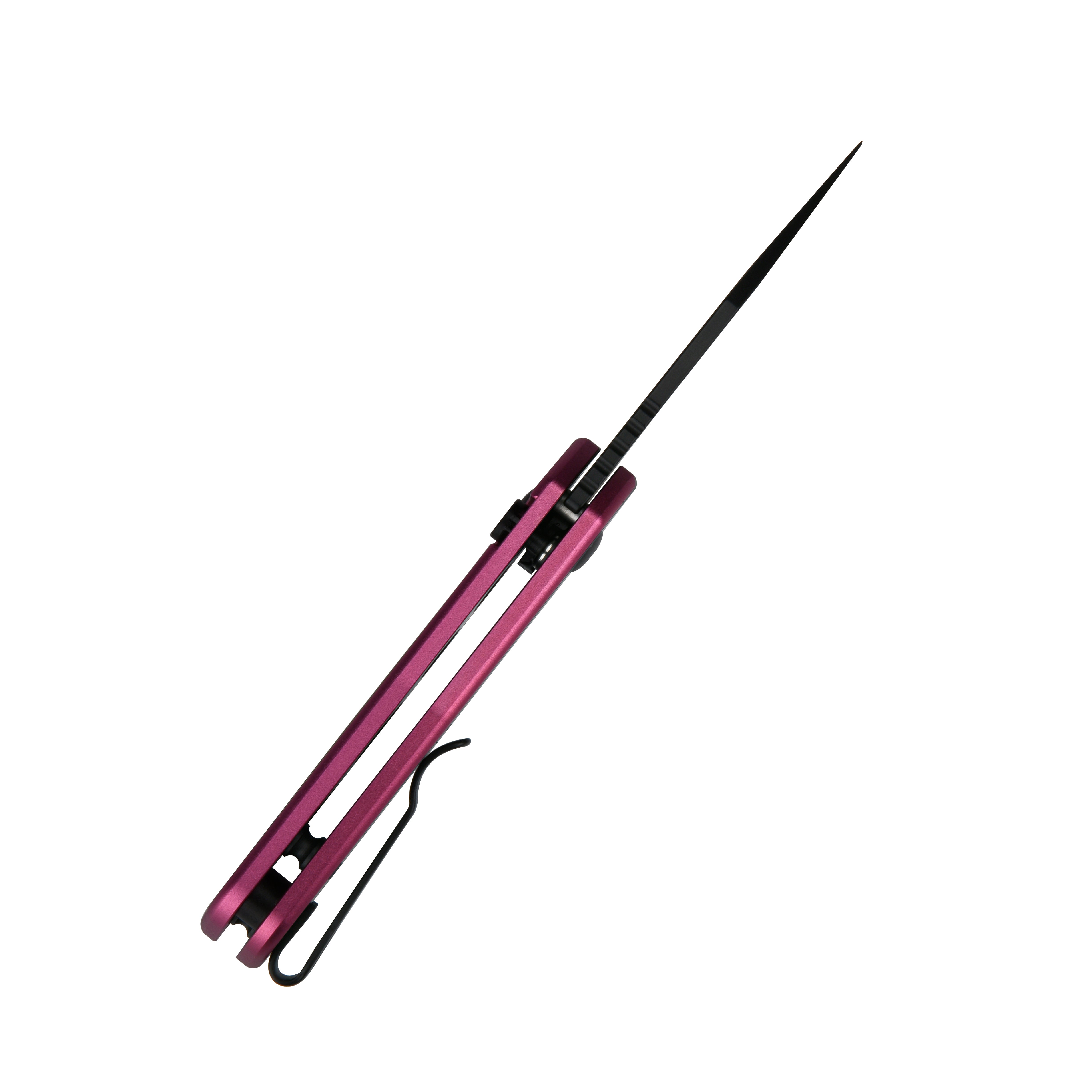 Cjrb Mini Pyrite J1933 AR-RPM9 Steel Blade Aluminium Handle Folding Knives - Black PVD / Pink (J1933-BPK)