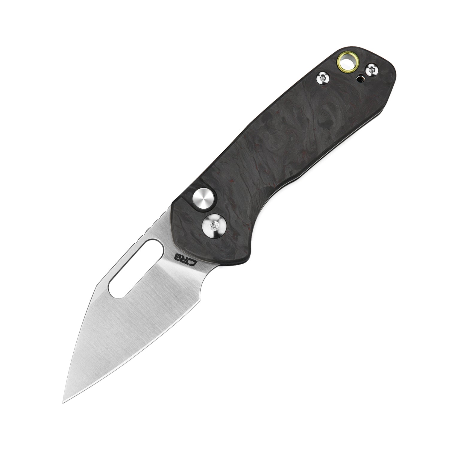 CJRB Mini Pyrite J1933 AR-RPM9 Steel Blade Forged Carbon Handle Folding Knives