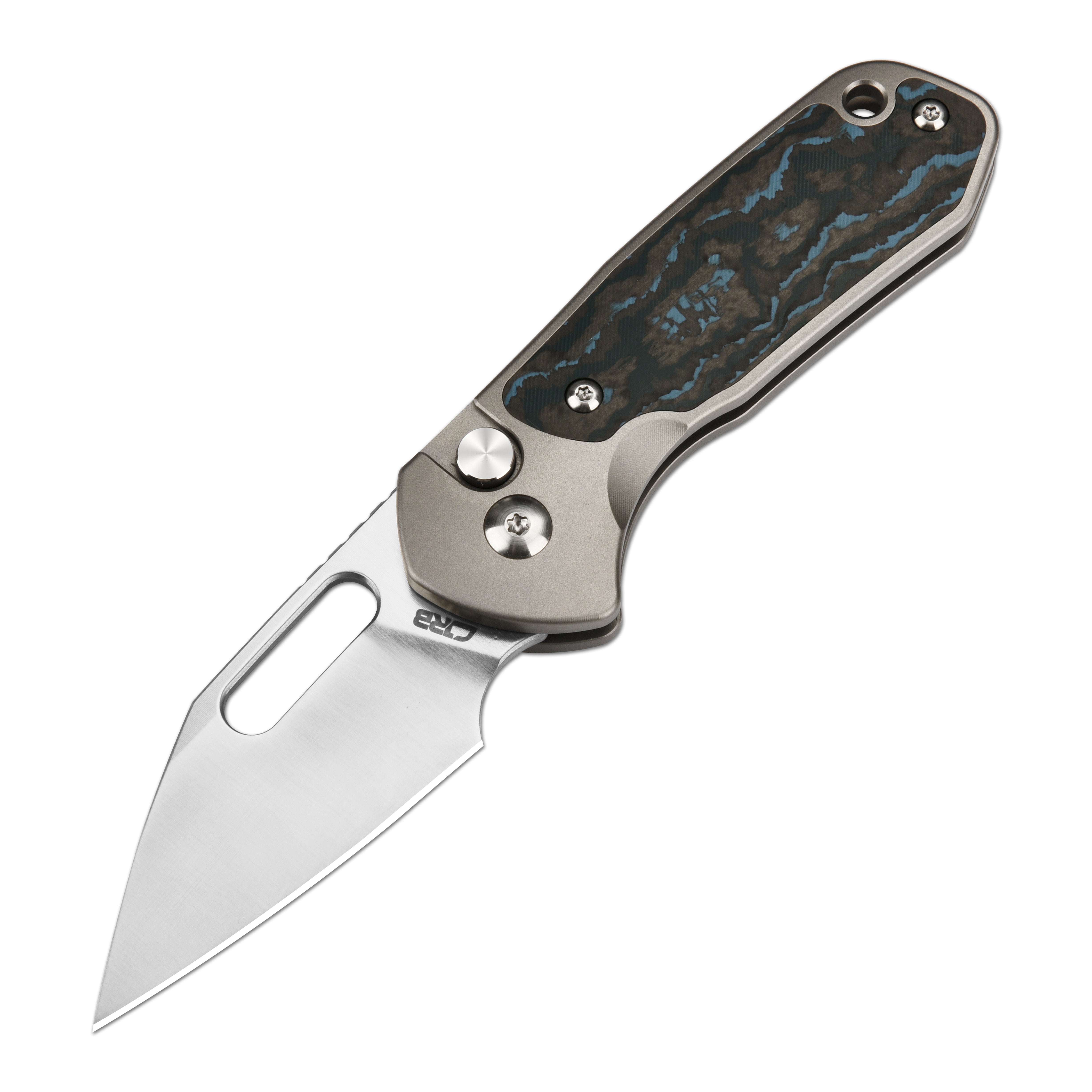 CJRB Mini Pyrite J1933 S90V Blade Fat Carbon Handle Folding Knives