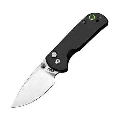 CJRB Mica J1934 AR-RPM9 Steel Blade Aluminium Handle Folding Knives - Sand Polish / Black (J1934-BK)