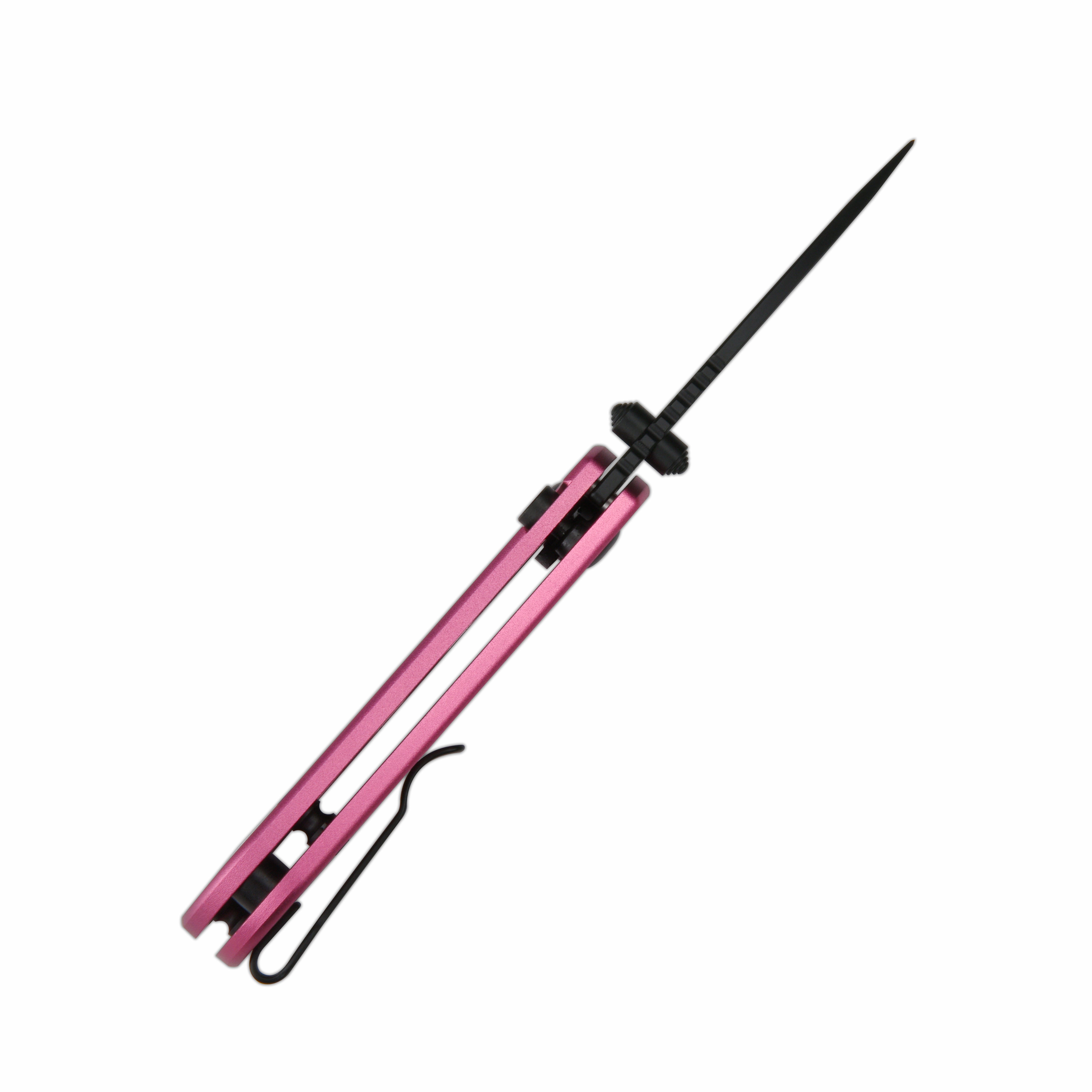CJRB Mica J1934 AR-RPM9 Steel Blade Aluminium Handle Folding Knives - Black PVD / Pink (J1934-BPK)