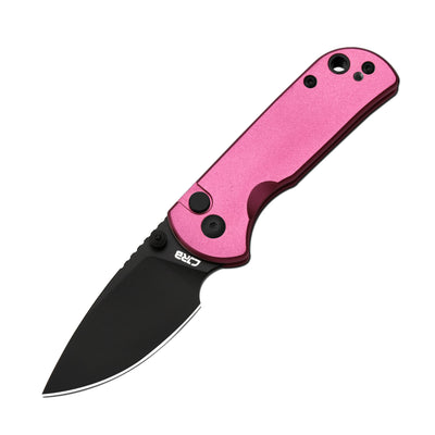 CJRB Mica J1934 AR-RPM9 Steel Blade Aluminium Handle Folding Knives - Black PVD / Pink (J1934-BPK)