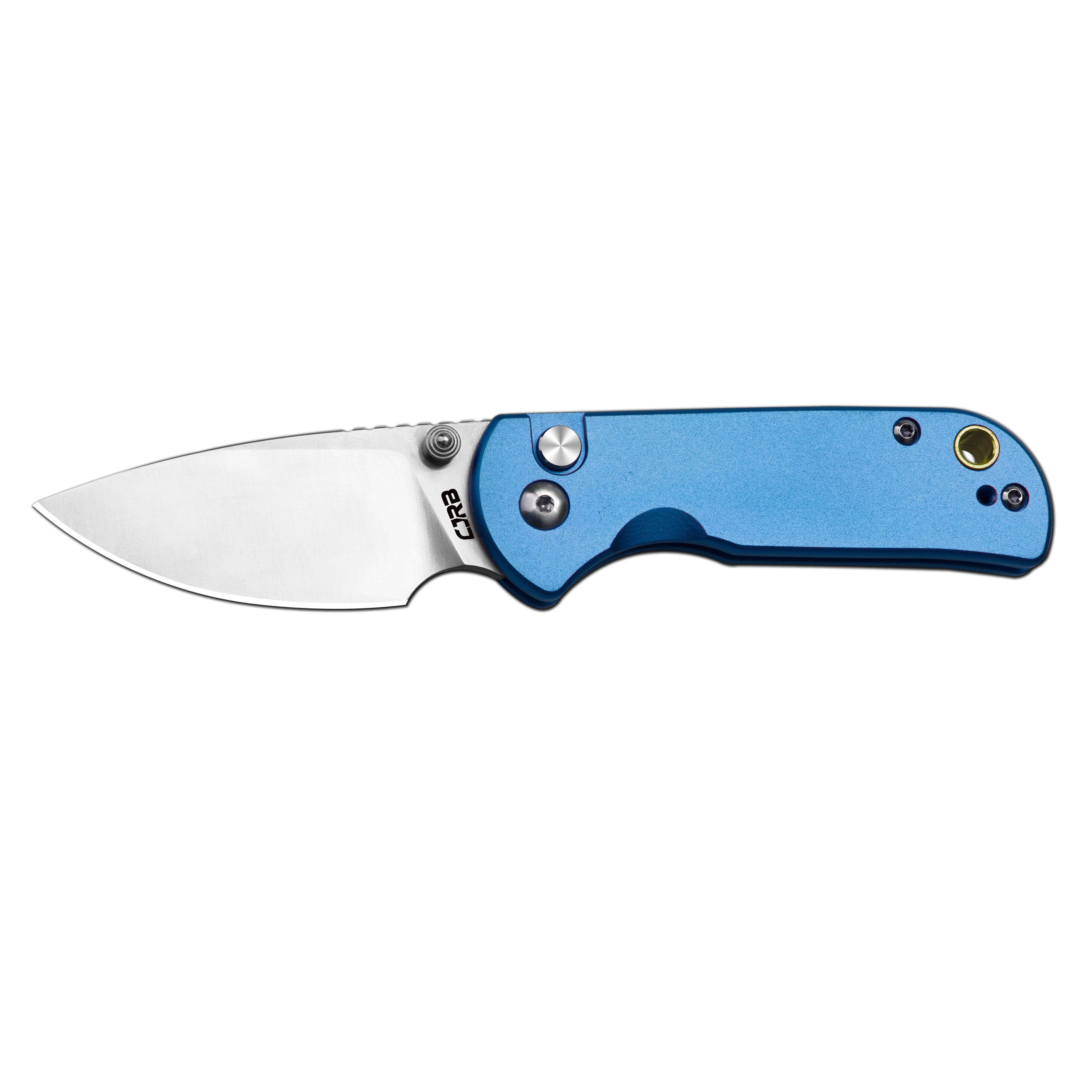 CJRB Mica J1934 AR-RPM9 Steel Blade Aluminium Handle Folding Knives - Sand Polish / Blue (J1934-BU)