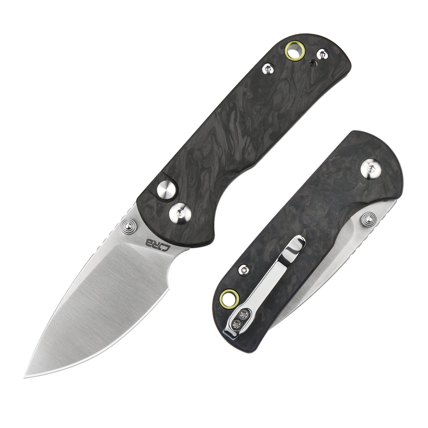 CJRB Mica J1934 AR-RPM9 Steel Blade Forged Carbon Handle Folding Knives