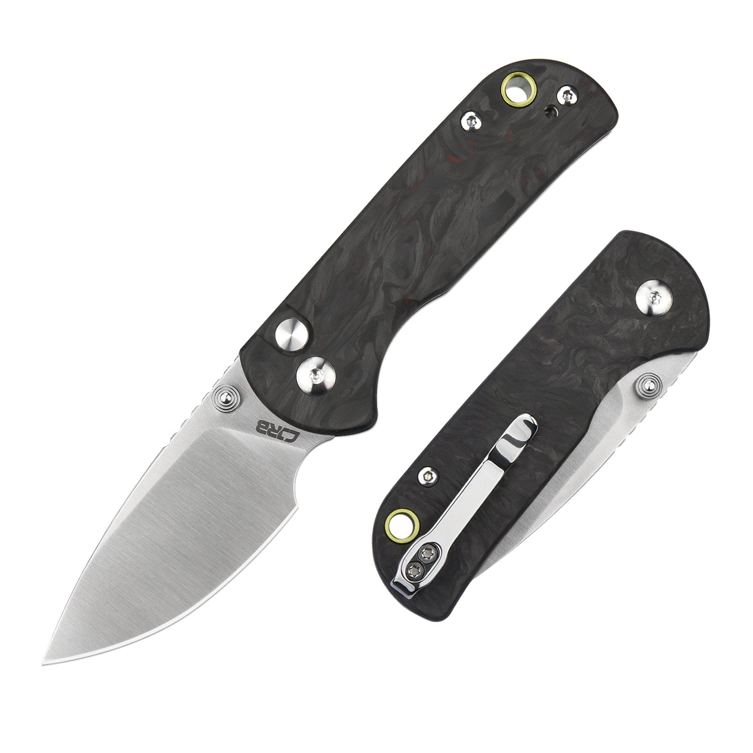 CJRB Mica J1934 AR-RPM9 Steel Blade Forged Carbon Handle Folding Knives