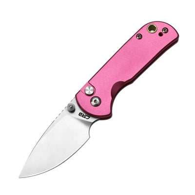 CJRB Mica J1934 AR-RPM9 Steel Blade Aluminium Handle Folding Knives - Sand Polish / Pink (J1934-PK)