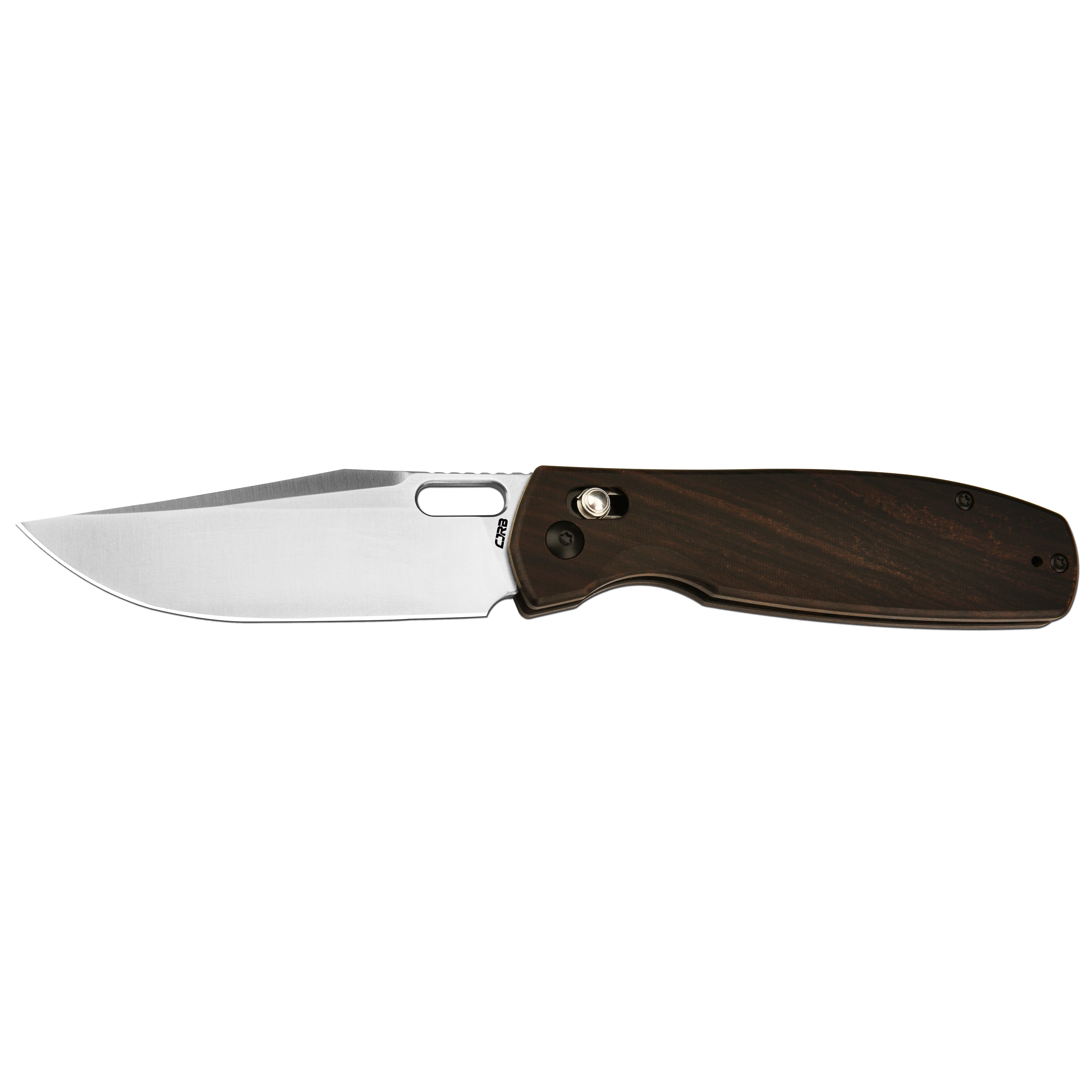 CJRB Prado J1936 AR-RPM9 Steel Blade Wood Handle Crossbar Lock Folding Knives - Ebony (J1936-EB)