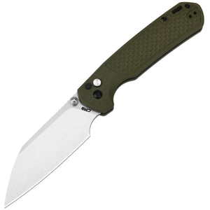 CJRB Large Pyrite-Light J1945L AR-RPM9 Steel Blade G10 Handle Folding Knives - Green G10 Handle/Stone Wash Blade (J1945L-GN)