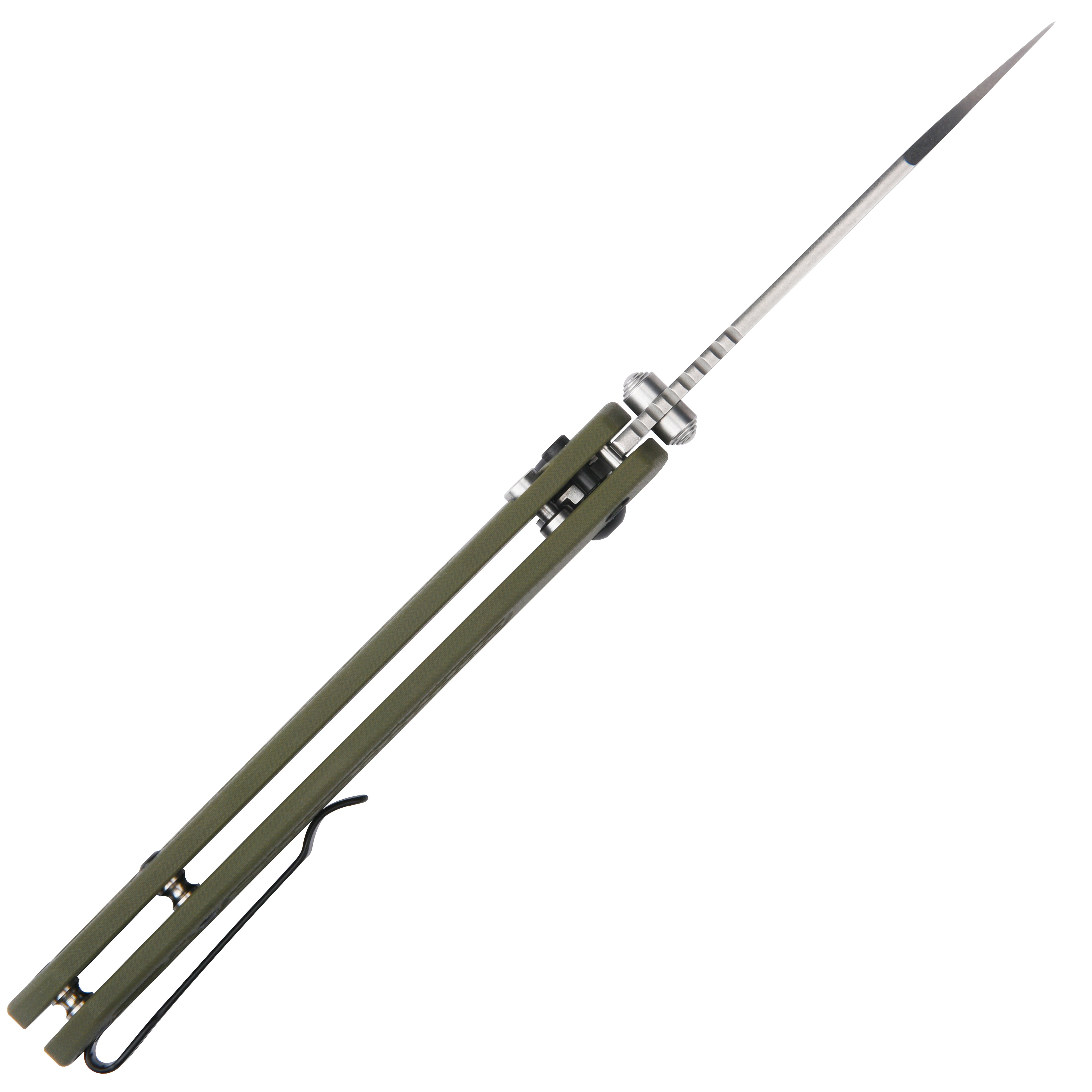 CJRB Large Pyrite-Light J1945L AR-RPM9 Steel Blade G10 Handle Folding Knives - Green G10 Handle/Stone Wash Blade (J1945L-GN)