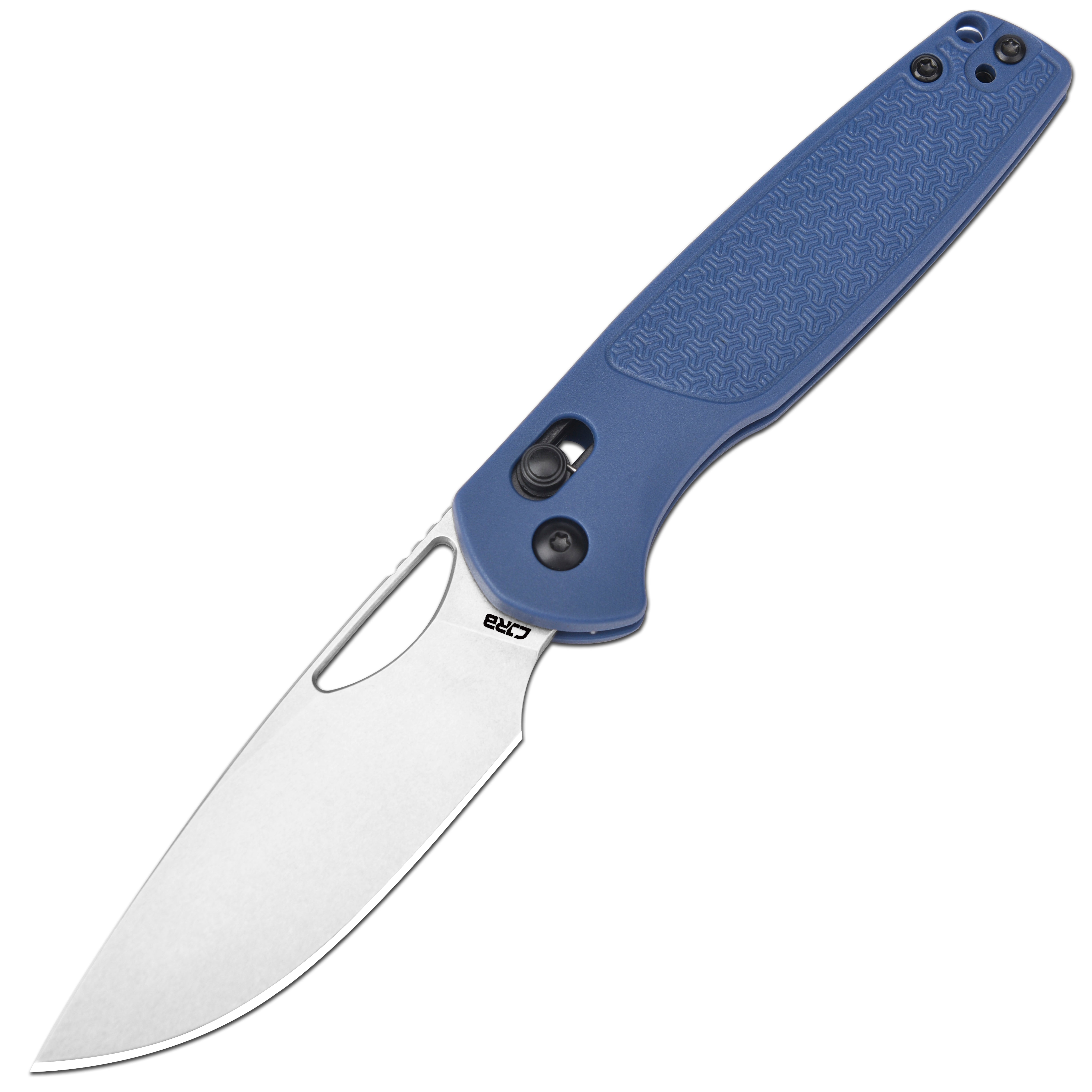 CJRB Acacia J1952 AR-RPM9 Blade Steel FRN Handle Folding Knives - Stone Wash Blade/Blue FRN Handle (J1952-BU)