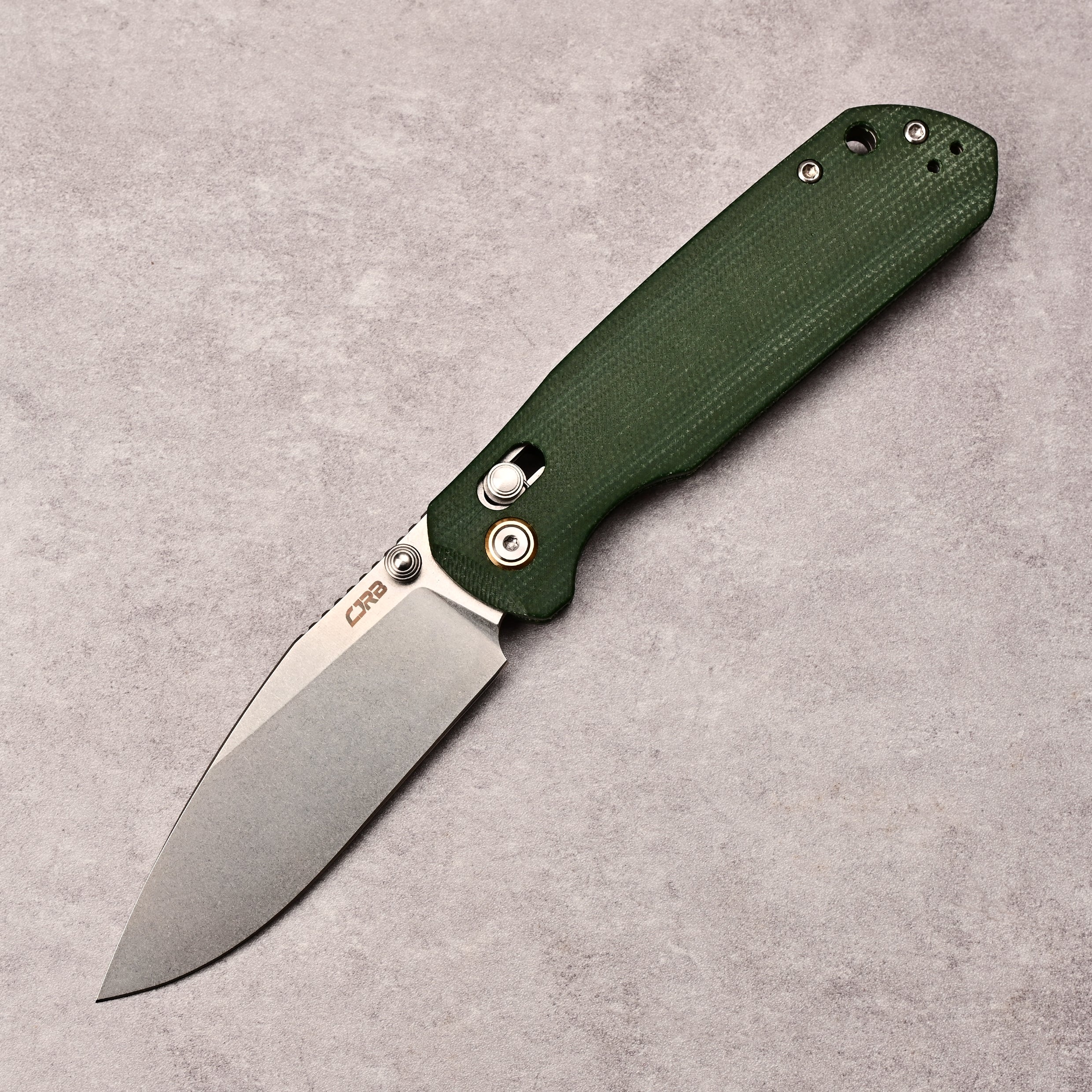 CJRB  Prototype Mega Maximal J1954L AR-RPM9 Steel Blade Micarta Handle Folding Knives