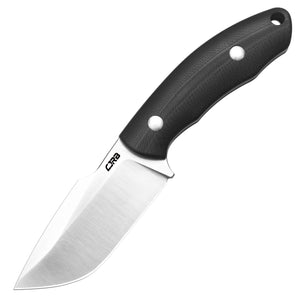 CJRB Mutt J1958 AR-RPM9 Steel Blade Fixed Blade Knives - Black G10 (J1958-BK)