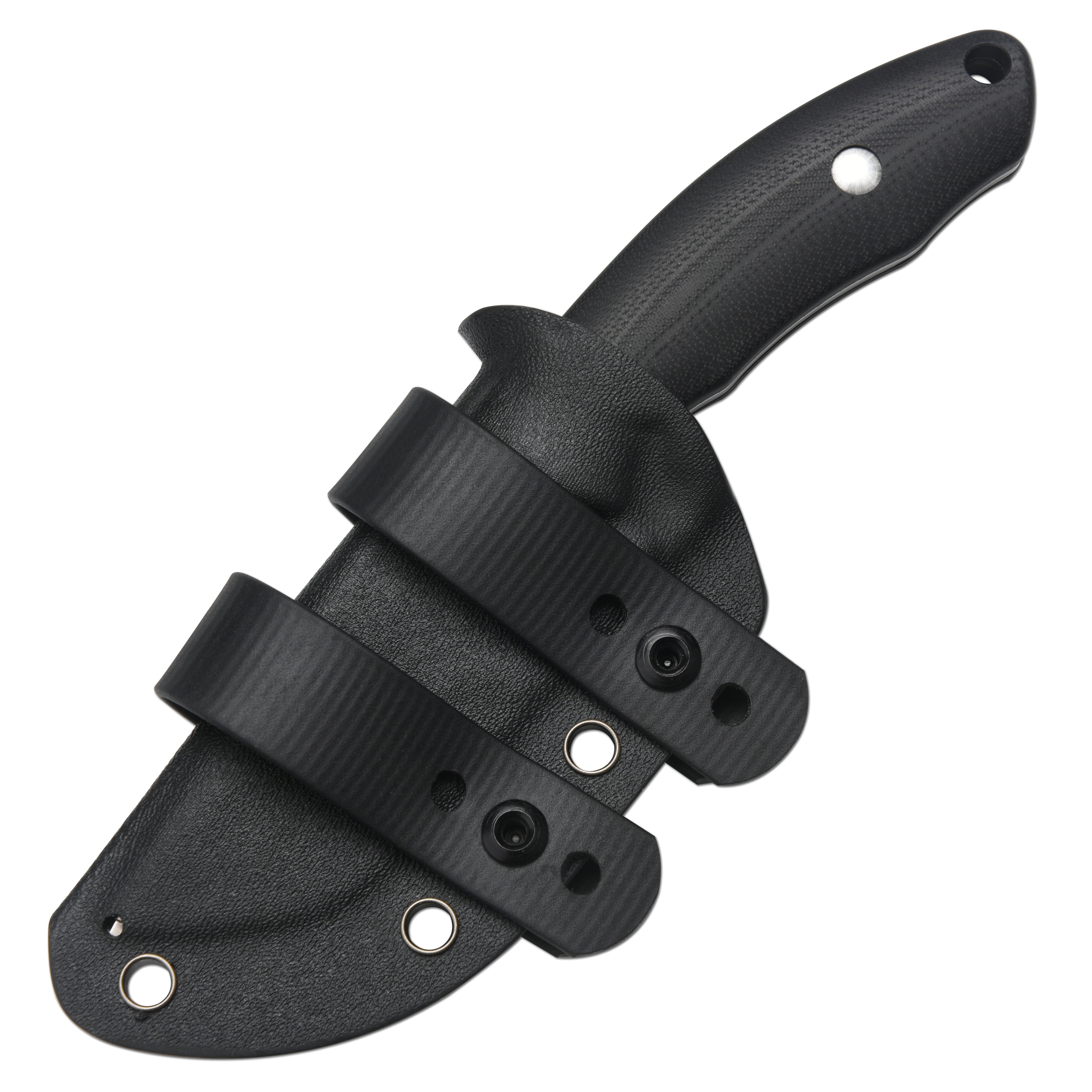 CJRB Mutt J1958 AR-RPM9 Steel Blade Fixed Blade Knives - Black G10 (J1958-BK)