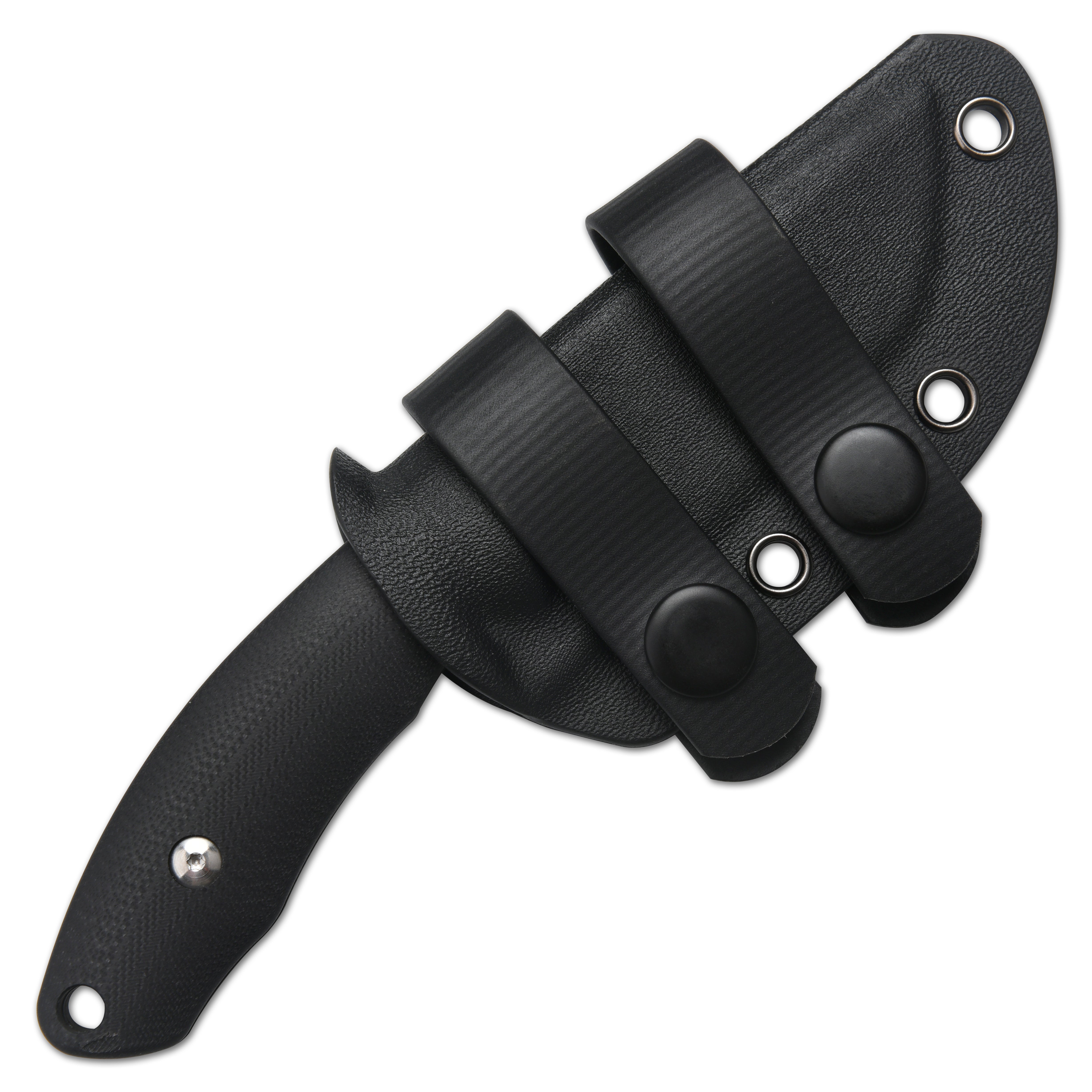 CJRB Mutt J1958 AR-RPM9 Steel Blade Fixed Blade Knives - Black G10 (J1958-BK)