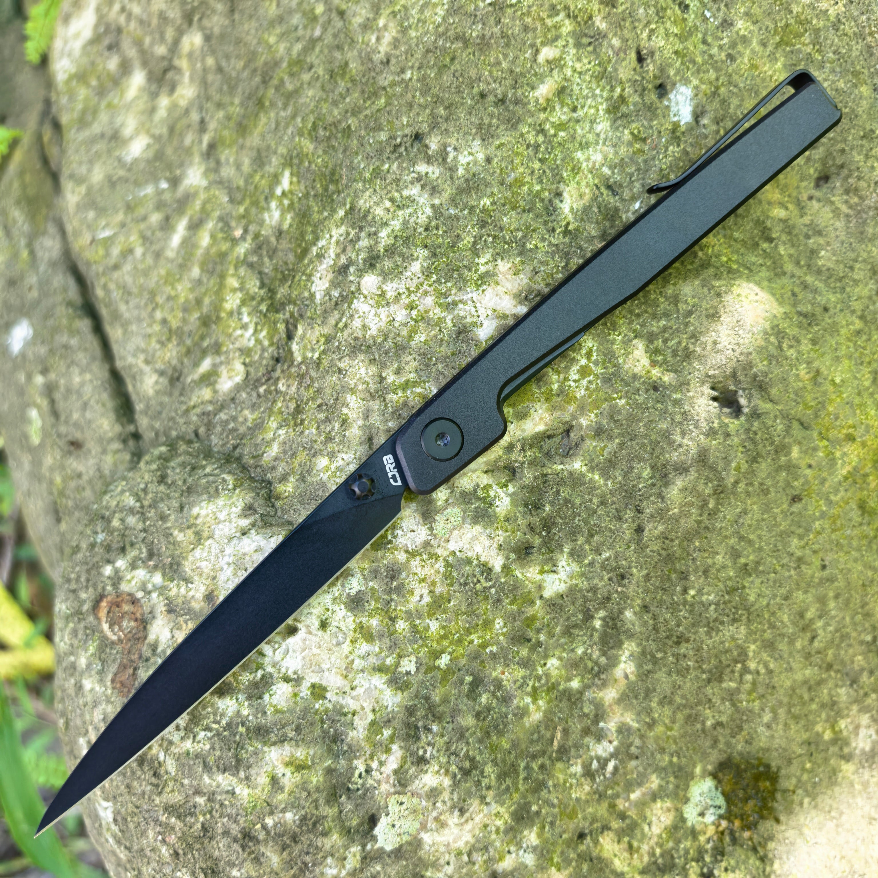 CJRB Prototype Lanky J1965 AR-RPM9 Steel Blade Aluminum Handle Folding Knives