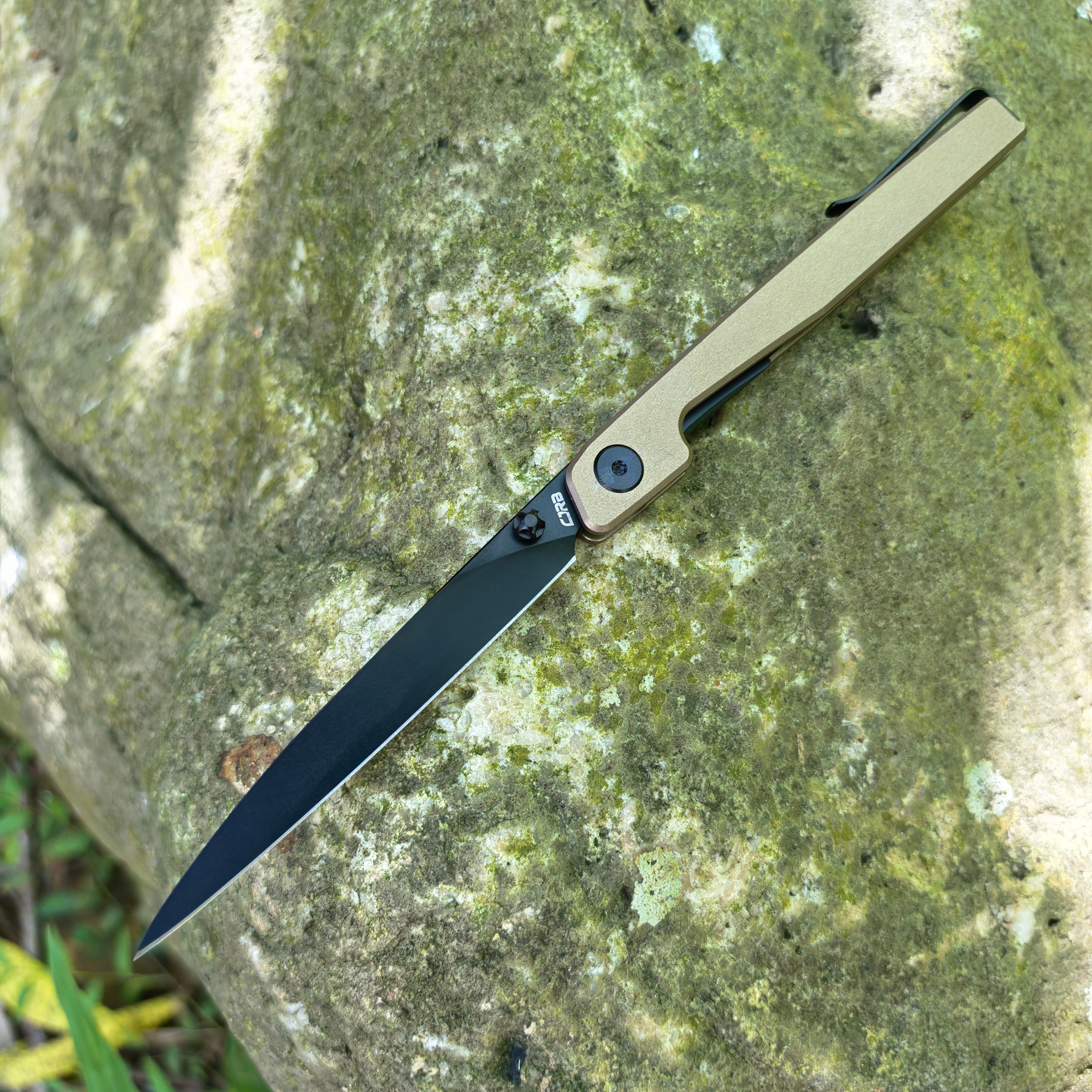 CJRB Prototype Lanky J1965 AR-RPM9 Steel Blade Aluminum Handle Folding Knives