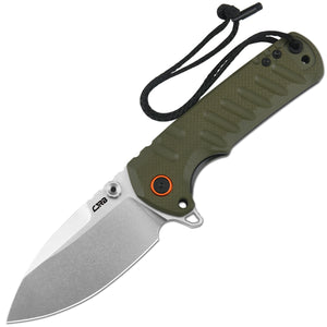 CJRB Tundra J1966 D2 Steel Blade Green G10 Handle Folding Knives