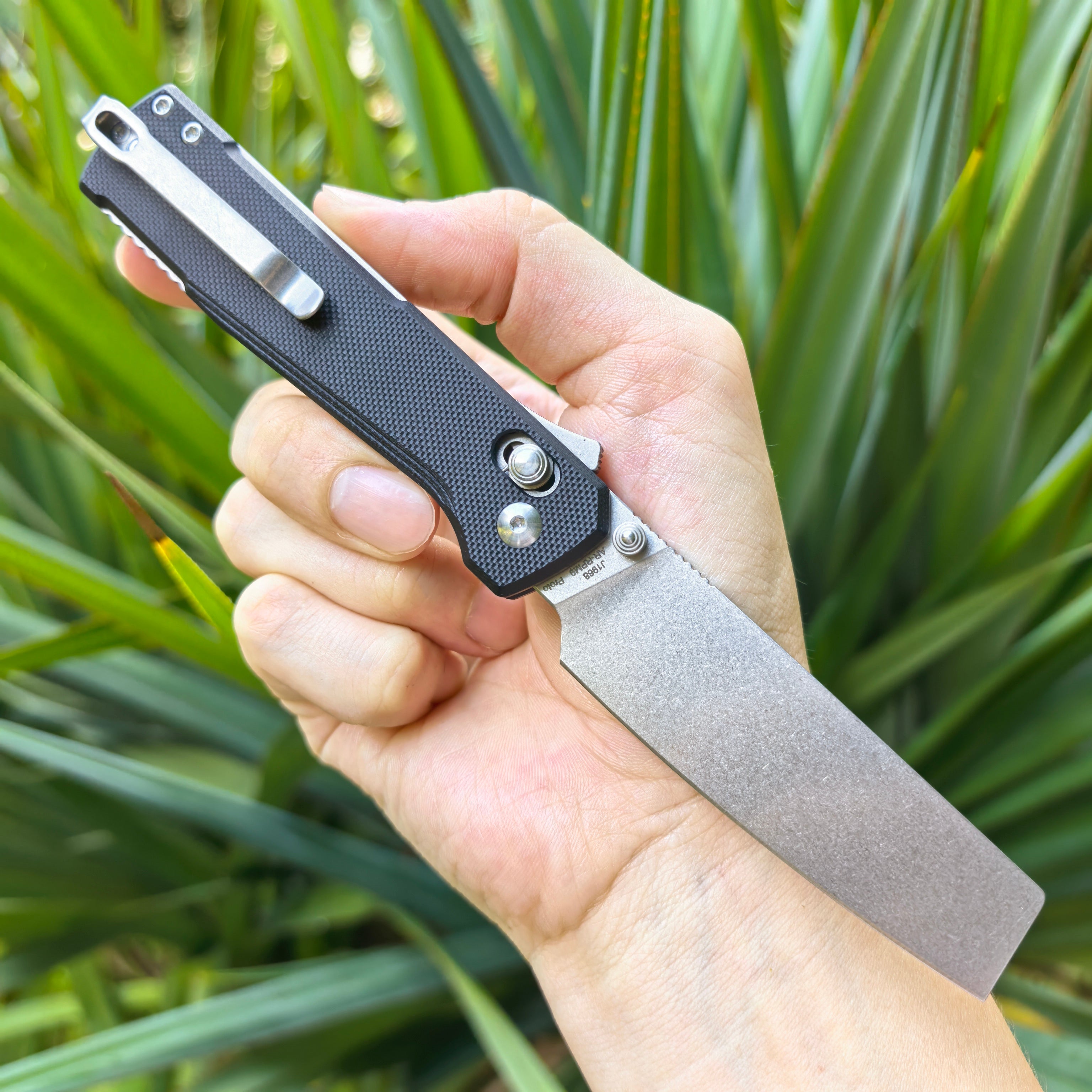 CJRB  Prototype Breech J1968 AR-RPM9 Steel Blade G10 Handle Folding Knives