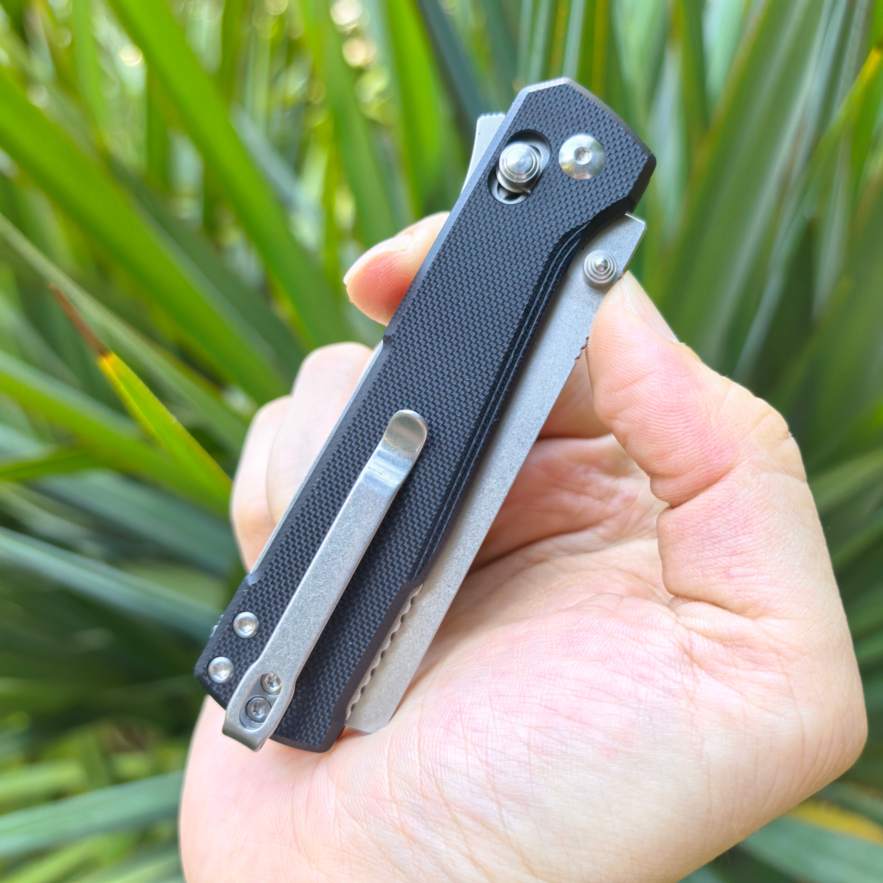 CJRB  Prototype Breech J1968 AR-RPM9 Steel Blade G10 Handle Folding Knives