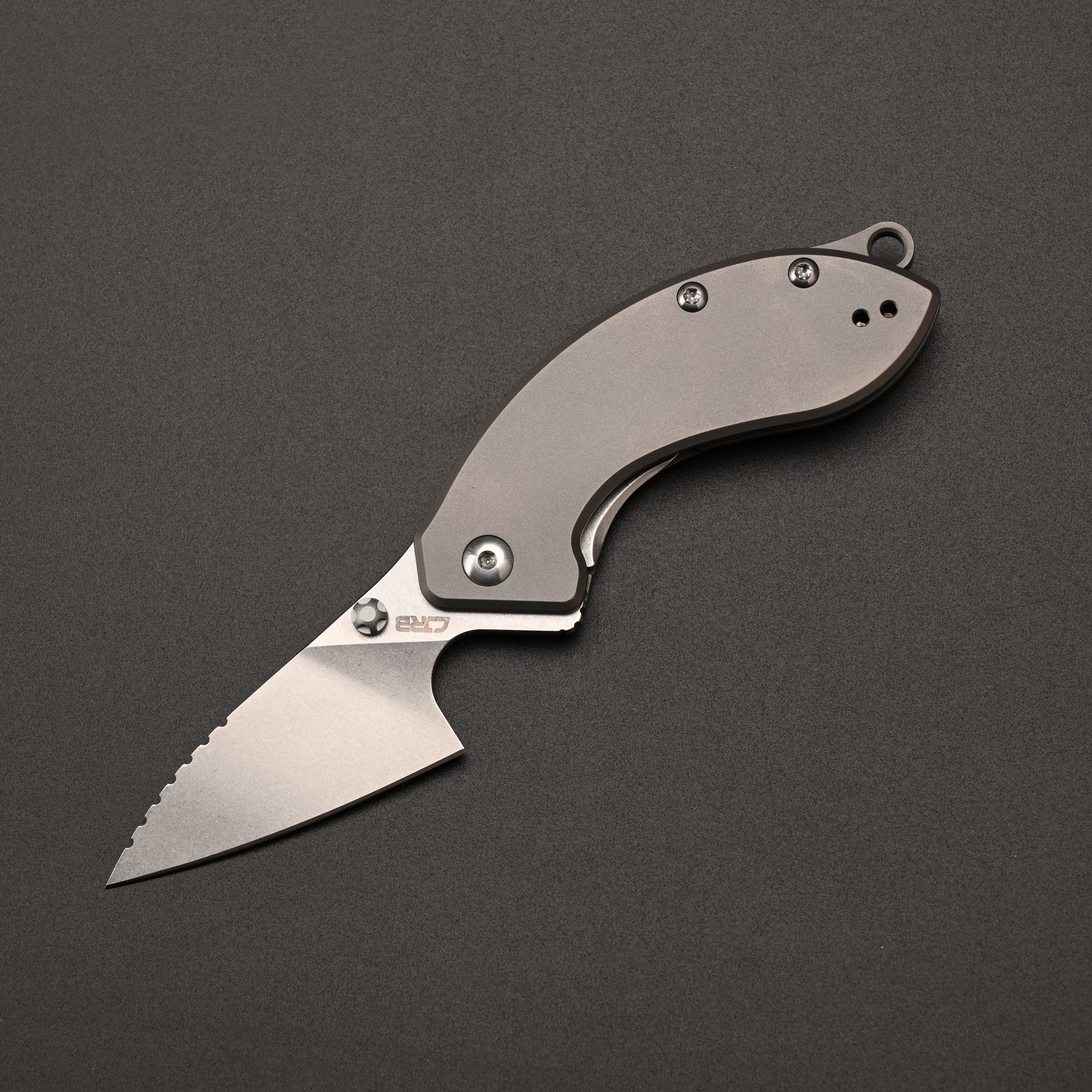 CJRB  Prototype Spud J1971 AR-RPM9 Steel Blade Titanium/Aluminum Handle Folding Knives